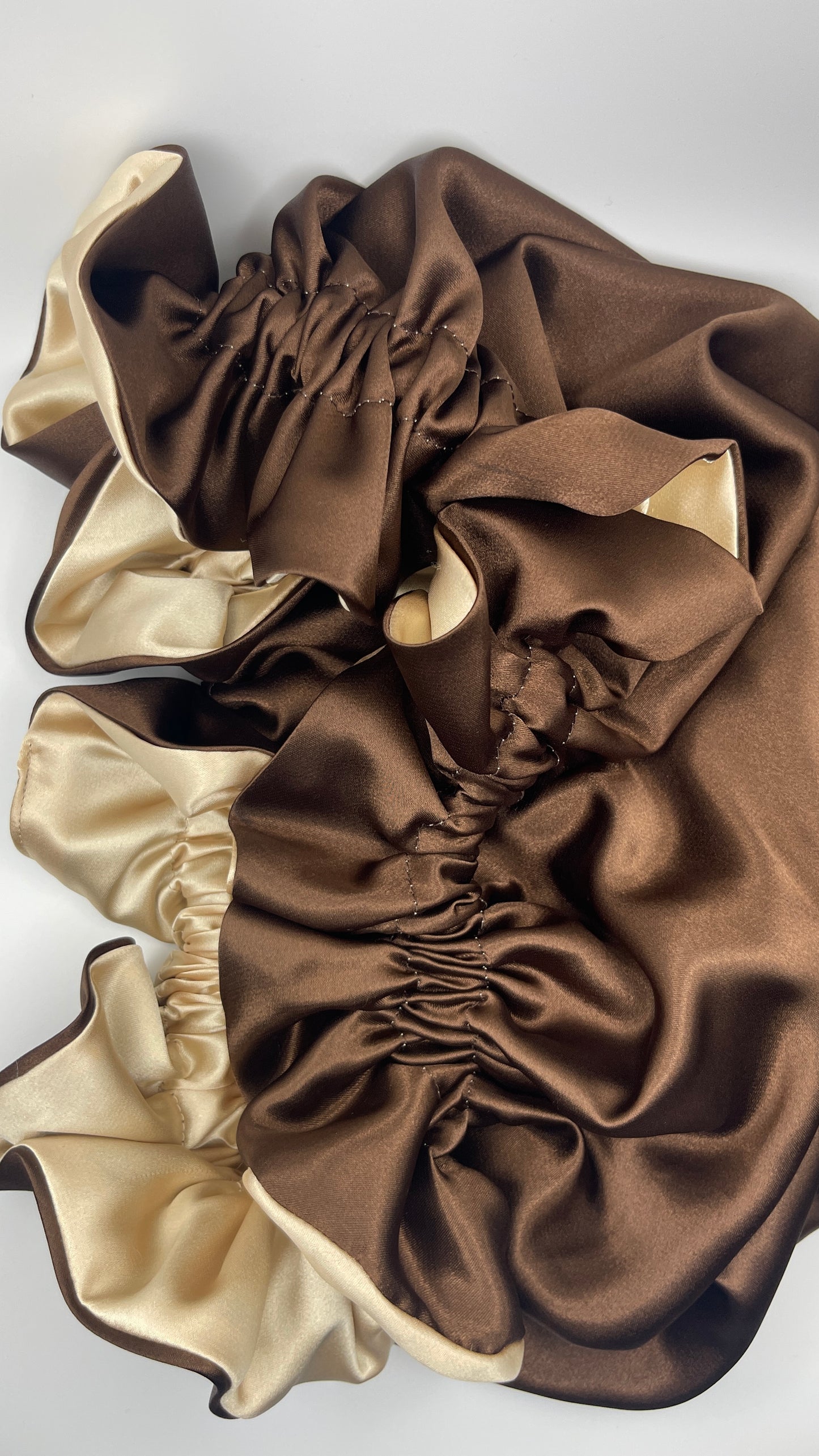 Coffee Ruffle Bonnet