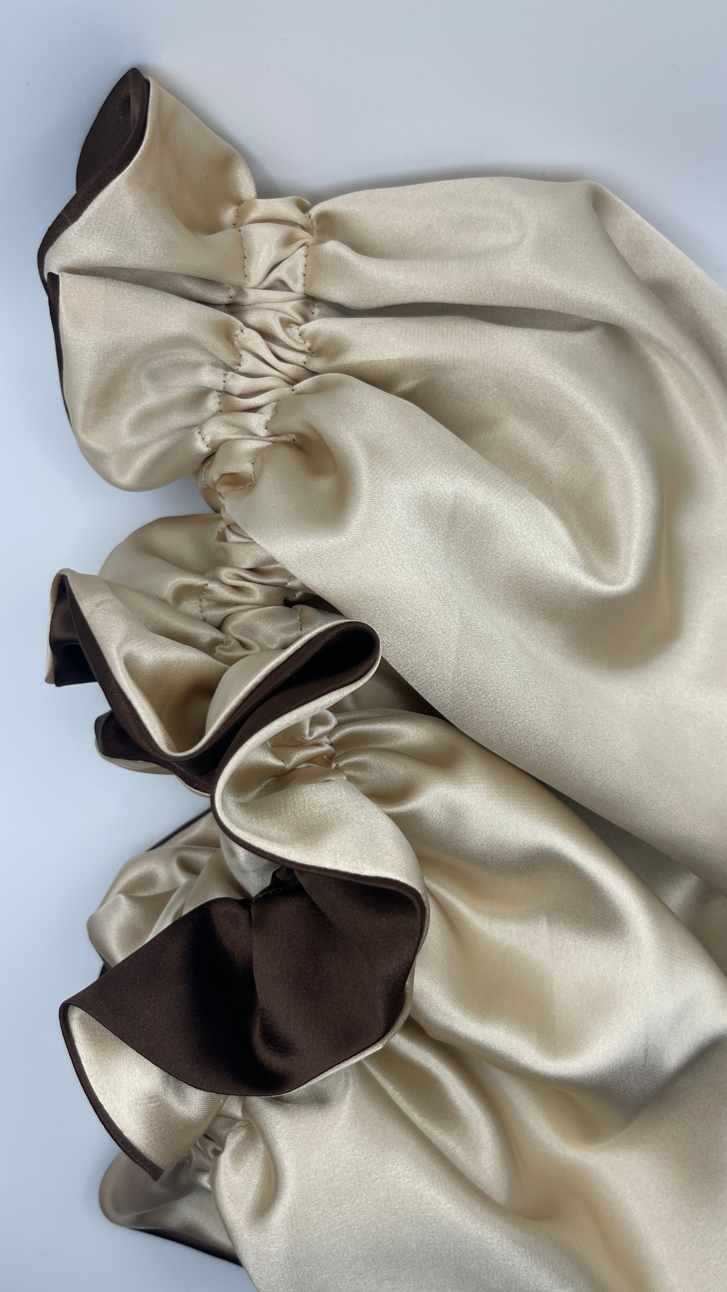 Coffee Ruffle Bonnet