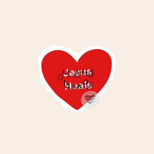 Pegatina Jesús sana