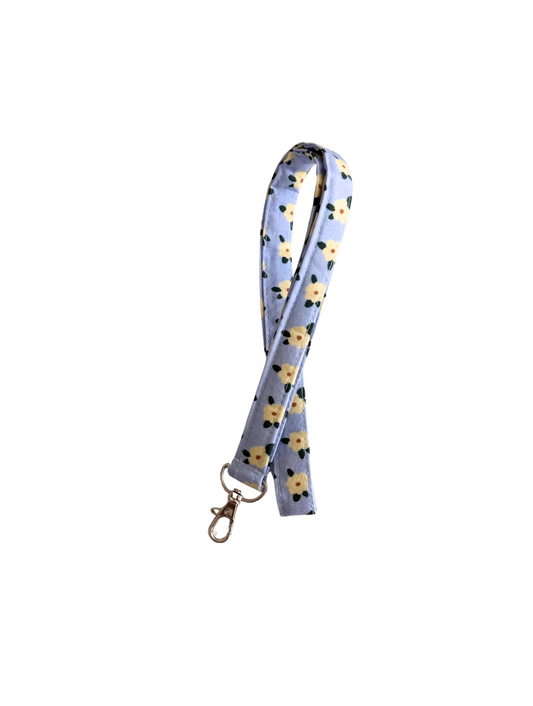 Cream Rose Lanyard