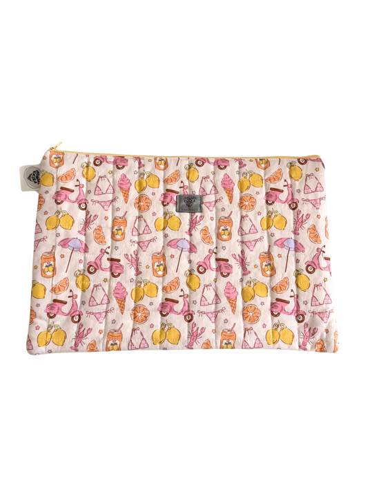Quilted Lemon Ice Laptop Sleeve