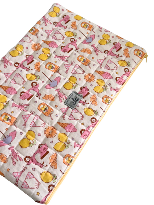 Quilted Lemon Ice Laptop Sleeve